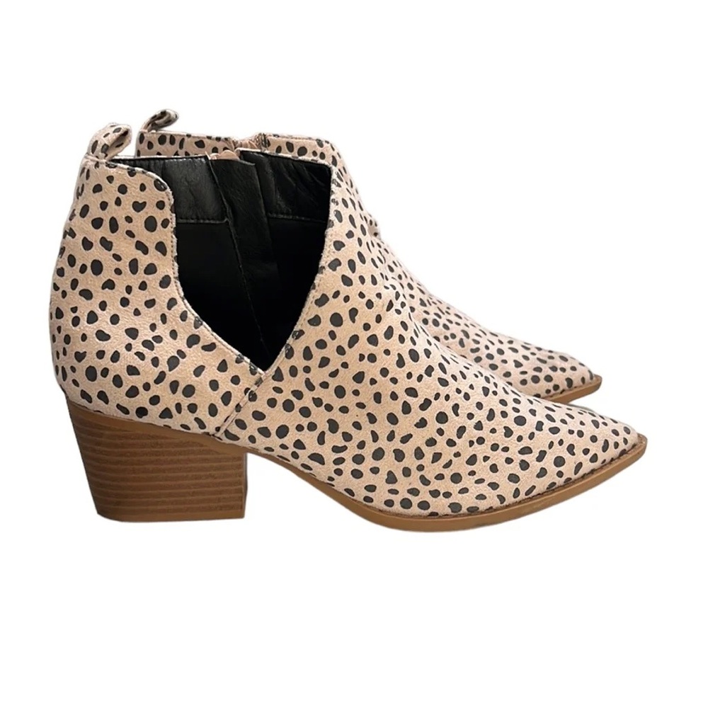Jolimall Joli Cheetah Print Ankle Boot